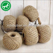 Ficelle de jute de corde de jute torsadée de 6mm pour la décoration à la maison